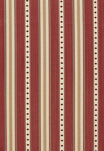 Francesca Stripe Rouge 64752 by Schumacher Designer Fabric