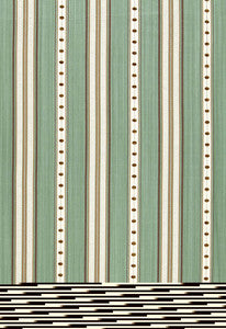 Francesca Stripe Aqua 64753 by Schumacher Designer Fabric