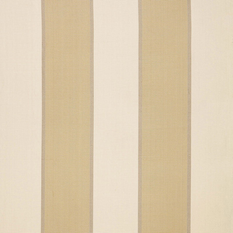 Montebello Stripe Champagne 64780 by Schumacher Designer Fabric CHROMA SP14 POLYESTER 100% INDIA WYZENBEEK 5,000 </p><p>Repeat: Horizontal: 9 1/8" (23CM) and Vertical: 54.875 - Swanky Fabrics -