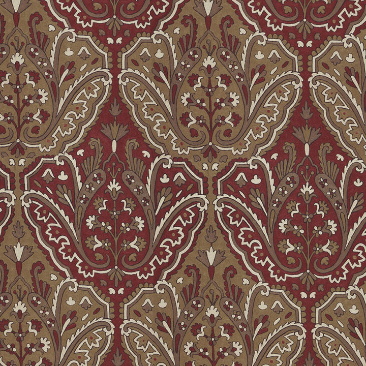Maharajah Crewel Embroidery Pompeii 64811 by Schumacher Designer Fabric CLASSIC WOVENS See Sample INDIA MEDIUM DUTY </p><p>Repeat: Horizontal: 24 1/2" (62CM) and Vertical: 32 1/4" (82CM) 50" WIDE (127CM) - Swanky Fabrics -