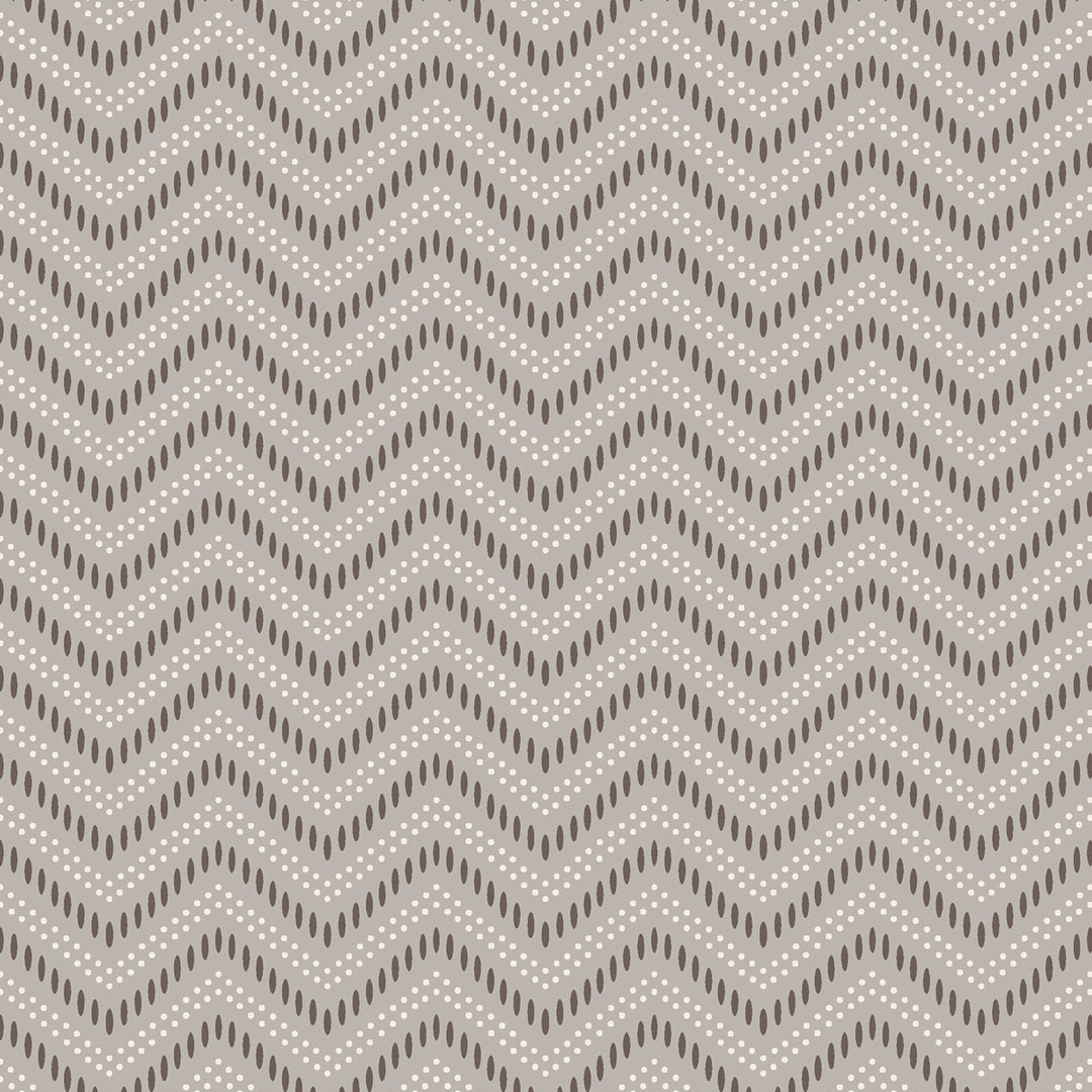 Chevron Dots Silver 6484 by Schumacher Designer Wallcovering