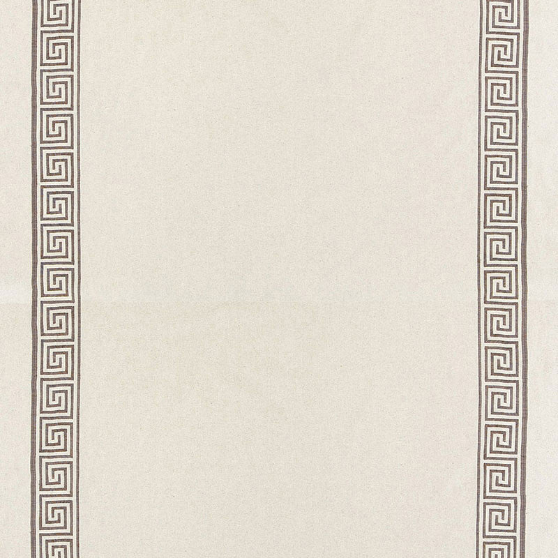 Greek Key Embroidery Ii Truffle 65250 by Schumacher Designer Fabric AU NATUREL COTTON 70% LINEN 24% BELGIUM MARTINDALE 20,000 </p><p>Repeat: Horizontal: and Vertical: 4 1/8" (10CM) 58 - Swanky Fabrics -
