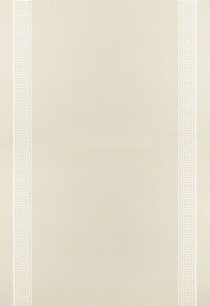 Schumacher Fabric Greek Key Embroidery Ii Oyster 65252 - 4 Yards