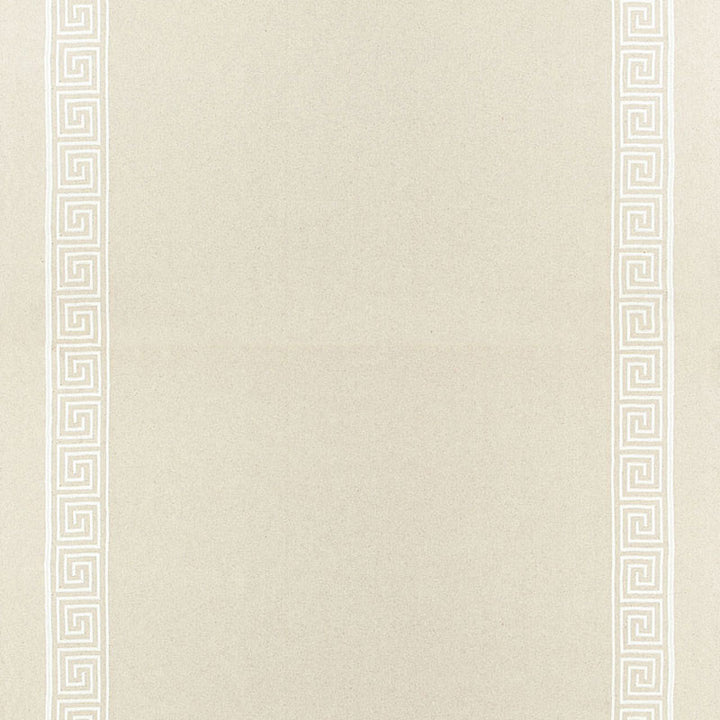 Greek Key Embroidery Ii Oyster 65252 by Schumacher Designer Fabric AU NATUREL COTTON 70% LINEN 24% BELGIUM MARTINDALE 20,000 </p><p>Repeat: Horizontal: and Vertical: 4 1/8" (10CM) 58 - Swanky Fabrics -