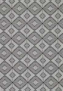 Amazing Maze Kohl 65322 by Schumacher Designer Fabric