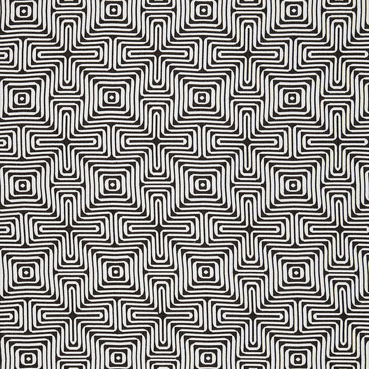 Amazing Maze Kohl 65322 by Schumacher Designer Fabric INDOOR OUTDOOR PRINTS SUNBRELLA ACRYLIC 100% UNITED STATES OF AMERICA WYZENBEEK 12,000 </p><p>Repeat: Horizontal: 6 3/8" (16CM) and Vertical: 6 3/8" (16CM) 51 - Swanky Fabrics -