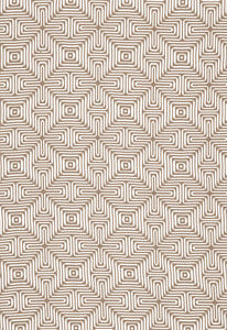 Amazing Maze Sand 65323 by Schumacher Designer Fabric