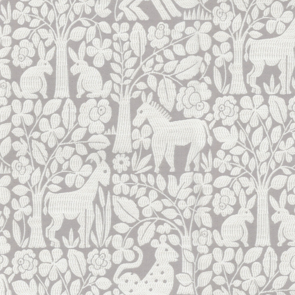 Forest Friends Mineral 654373 by Waverly Designer Fabric MAGICAL GATHERING Base:65% Cotton 35% Polyester CHINA Wyzenbeek 51,000 Horizontal: 18.00" and Vertical: 13.50" 54" - Swanky Fabrics -