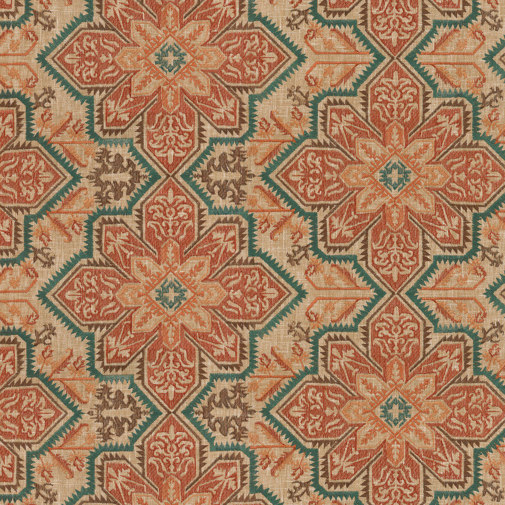 Crystalline Embroidery Jasper 654410 by Waverly Designer Fabric - Base:73%Polyester 27%Cotton Embroid:100%Rayon INDIA 51000 Horizontal: 0 and Vertical: 0 58 - Swanky Fabrics -