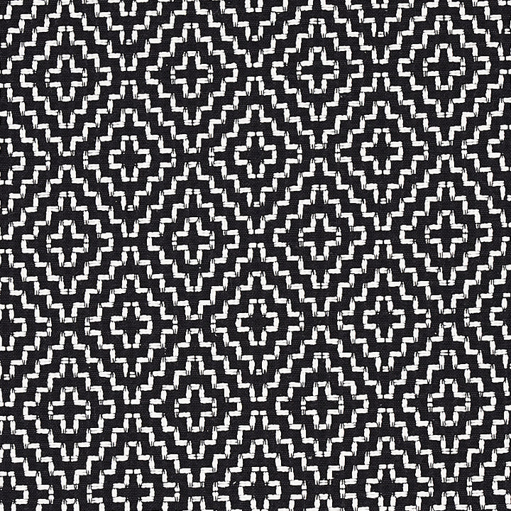 Soho Weave Black 65626 by Schumacher Fabric Schumacher Fabric Soho Weave Black 65626Fabric COTTON 100% ITALY </p><p>Repeat: H: HORZ. 2 1/4" (6CM) , V: VERT. 3 1/4" (8CM) 56 - Fabric Carolina -