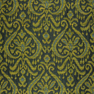 Maroc Linen Damask Viridian 65630 by Schumacher Designer Fabric