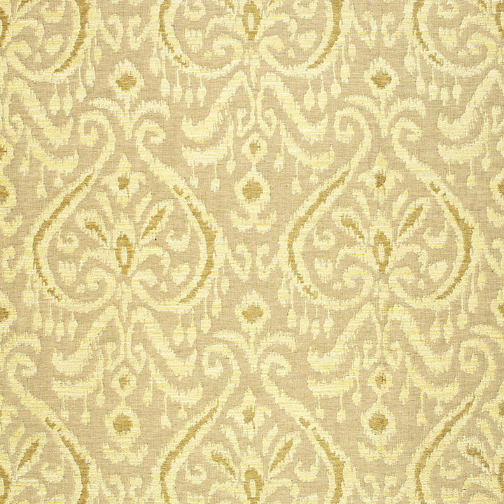 Maroc Linen Damask Sauterne 65633 by Schumacher Designer Fabric CHROMA See Sample ITALY MEDIUM DUTY </p><p>Repeat: Horizontal: 6 7/8" (17CM) and Vertical: 25" (64CM) 55" WIDE (140CM) - Swanky Fabrics -