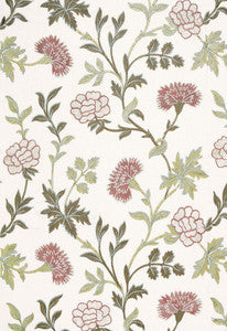 Sheridan Linen Embroidery Quartz 65662 by Schumacher Designer Fabric