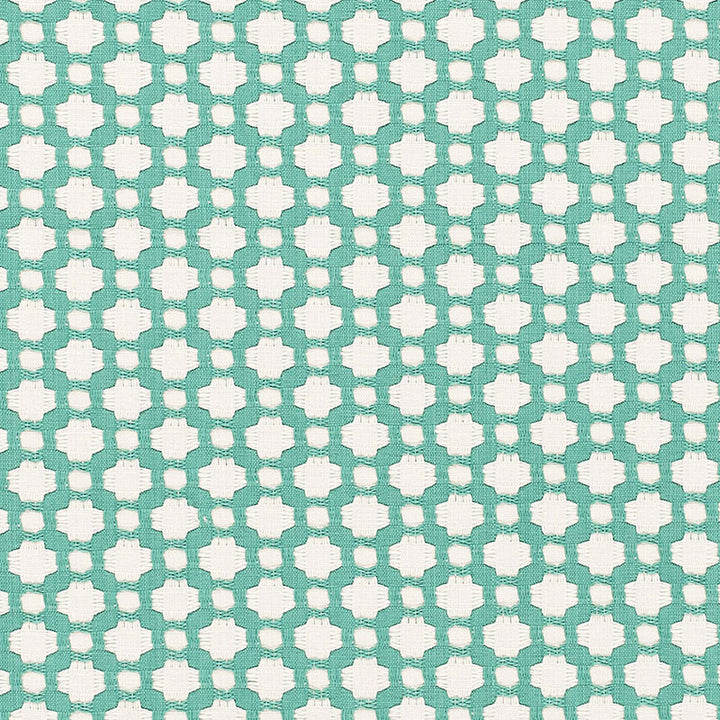 Betwixt Pool/Natural 65687 by Schumacher Fabric Schumacher Fabric Betwixt Pool/Natural 65687Fabric COTTON 100% INDIA </p><p>Repeat: H: HORZ. 1 5/8" (4CM) , V: VERT. 1 3/8" (3CM) 54 - Fabric Carolina -