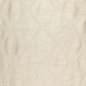 Agadir Embroidery Dove 65751 by Schumacher Designer Fabric