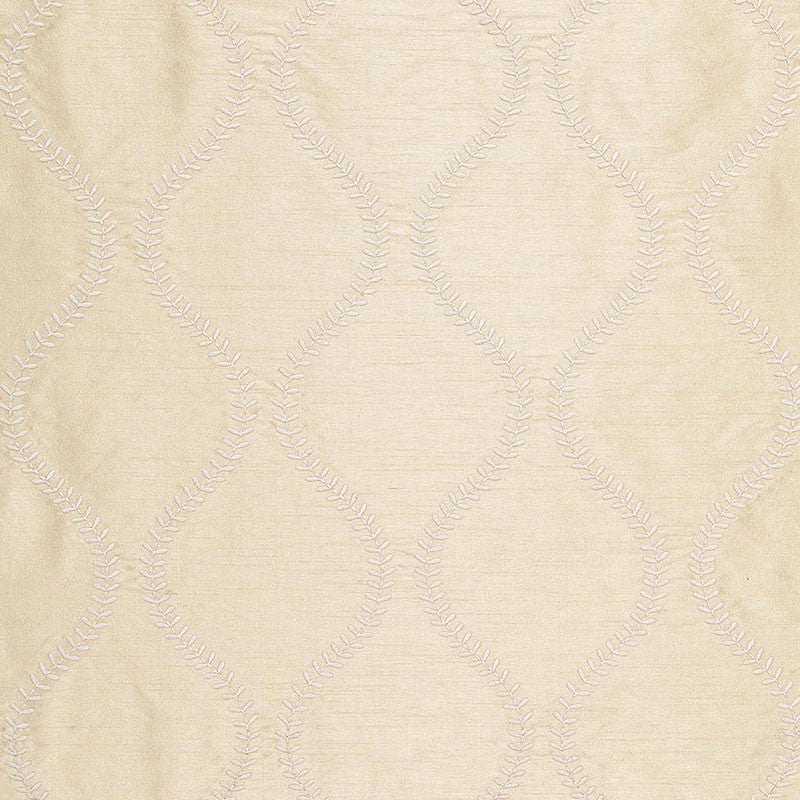 Agadir Embroidery Champagne 65752 by Schumacher Fabric Schumacher Fabric Agadir Embroidery Champagne 65752Fabric POLYESTER 100% INDIA </p><p>Repeat: H: HORZ. 3 1/4" (8CM) , V: VERT. 7 1/2" (19CM) 50.5 - Fabric Carolina -