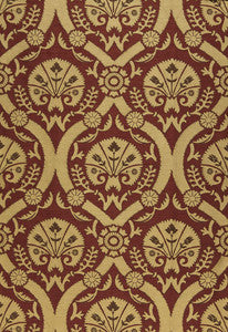 Taza Damask Spice 65771 by Schumacher Designer Fabric