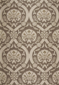 Taza Damask Chanterelle 65772 by Schumacher Designer Fabric