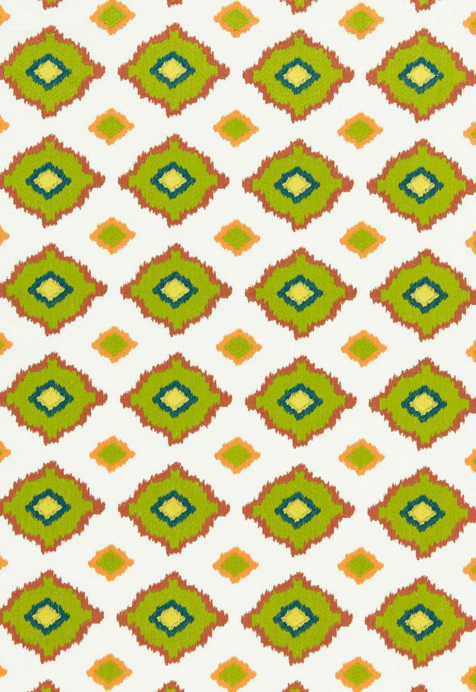 Sikar Embroidery Citrus 65780 by Schumacher Designer Fabric Martyn-Lawrence-Bullard 61% Linen, 39% Cotton Martindale 12,000 Horizontal: 5.75 and Vertical: 5 52 - Swanky Fabrics -