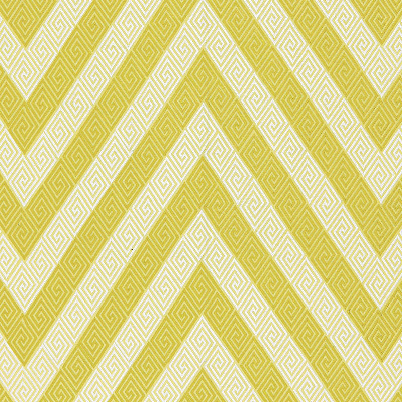 Nebaha Embroidery Citron 65790 by Schumacher Designer Fabric OTTOMAN CHIC LINEN 57% SPUN VISCOSE 36% INDIA MARTINDALE 20,000 </p><p>Repeat: Horizontal: 25 3/8" (64CM) and Vertical: 7 1/2" (19CM) 51.5 - Swanky Fabrics -