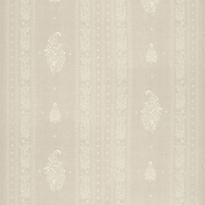 Jaipur Linen Embroidery Flax 65800 by Schumacher Designer Fabric OTTOMAN CHIC LINEN 89% VISCOSE 11% INDIA WYZENBEEK 23,000 </p><p>Repeat: Horizontal: 12 1/2" (32CM) and Vertical: 30 1/2" (77CM) 50 - Swanky Fabrics -