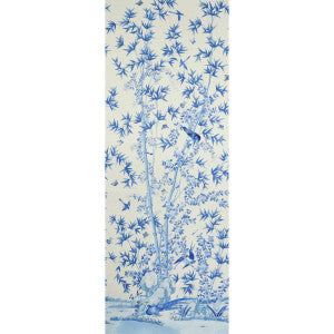 Brighton Pavilion Panel Blue 5007744 by Schumacher Designer Wallpaper