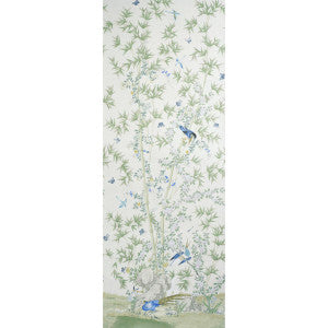 Brighton Pavilion Panel Green 5007745 by Schumacher Designer Wallpaper