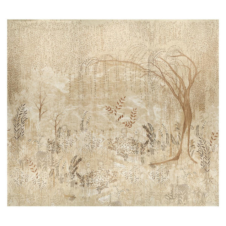 Bisou Gold 5010932 by Schumacher Designer Wallpaper Colette Cosentino - Swanky Fabrics -
