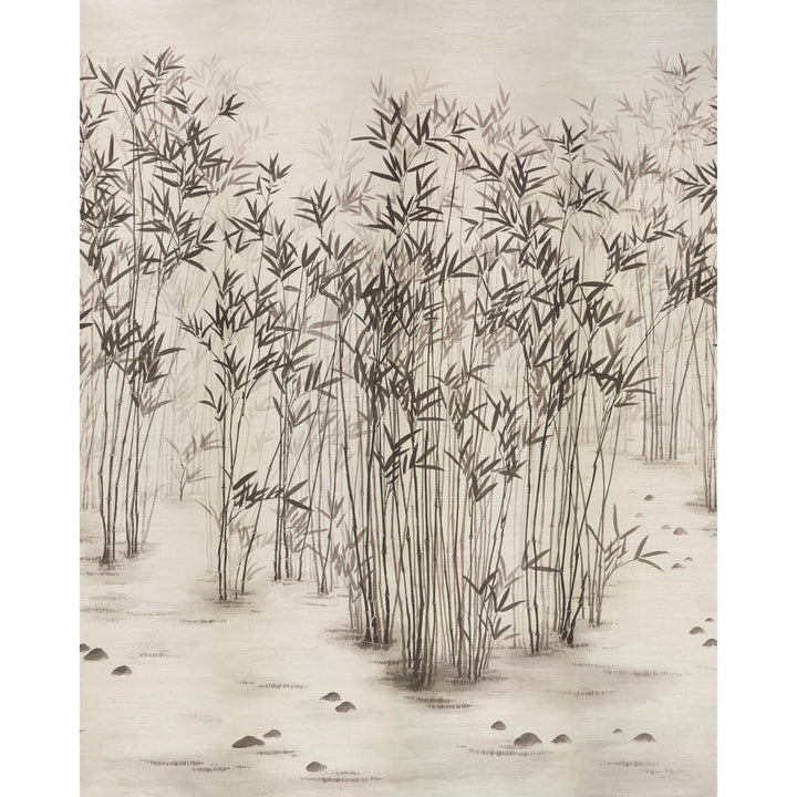 Kanji Sisal Ink 5011780 by Schumacher Designer Wallpaper Perennial Favorites 136.0" - Swanky Fabrics -