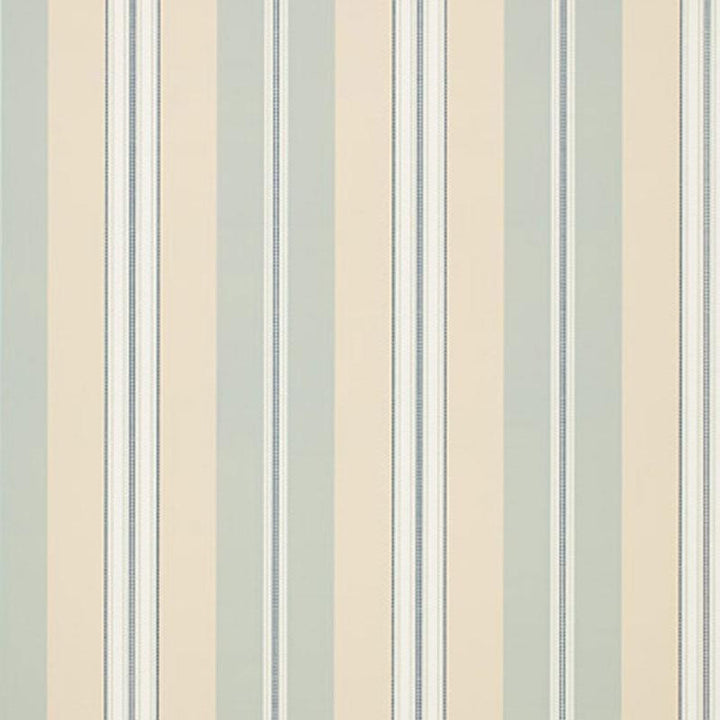 Chalon Stripe Sky 5002483 by Schumacher Designer Wallpaper Essential - Swanky Fabrics -