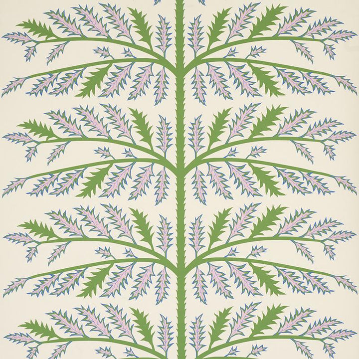 Thistle Ivory 5011430 by Schumacher Designer Wallpaper Neisha Crosland 27.0" - Swanky Fabrics -