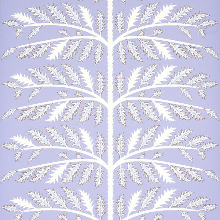 Thistle Lavender 5011431 by Schumacher Designer Wallpaper Neisha Crosland 27.0" - Swanky Fabrics -