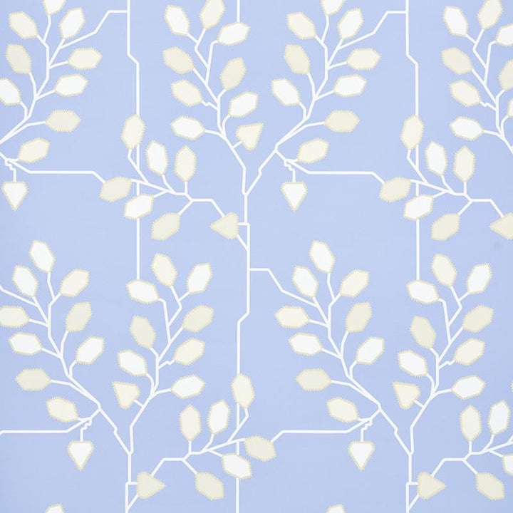 Tumble Weed Bluebell 5011422 by Schumacher Designer Wallpaper Neisha Crosland 13.5" - Swanky Fabrics -