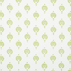 Dahlia Hand Blocked Print Leaf 5011231 by Schumacher Designer Wallpaper