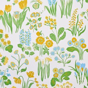 Carly Sky 5010771 by Schumacher Designer Wallpaper