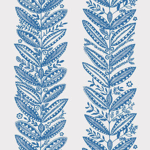 Eland Blue 5010831 by Schumacher Designer Wallpaper