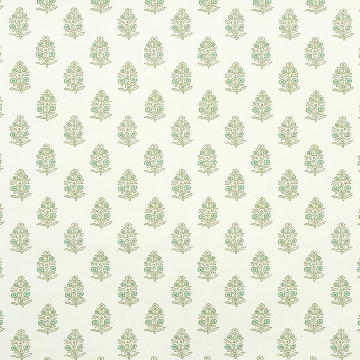Aditi Green 5011931 by Schumacher Designer Wallpaper Jacaranda 3.38" - Swanky Fabrics -