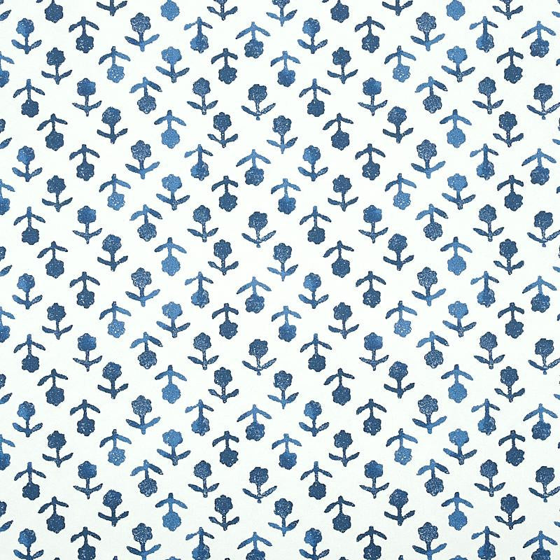 Beatriz Indigo 5011941 by Schumacher Designer Wallpaper Jacaranda 2.0" - Swanky Fabrics -