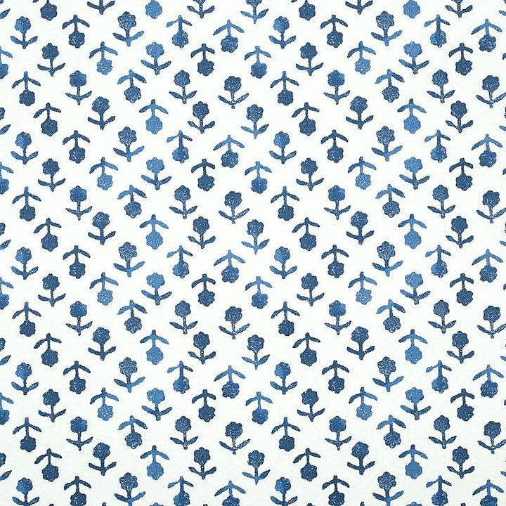 Beatriz Indigo 5011941 by Schumacher Designer Wallpaper Jacaranda 2.0" - Swanky Fabrics -