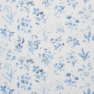 Floreana Blue 5010681 by Schumacher Designer Wallpaper