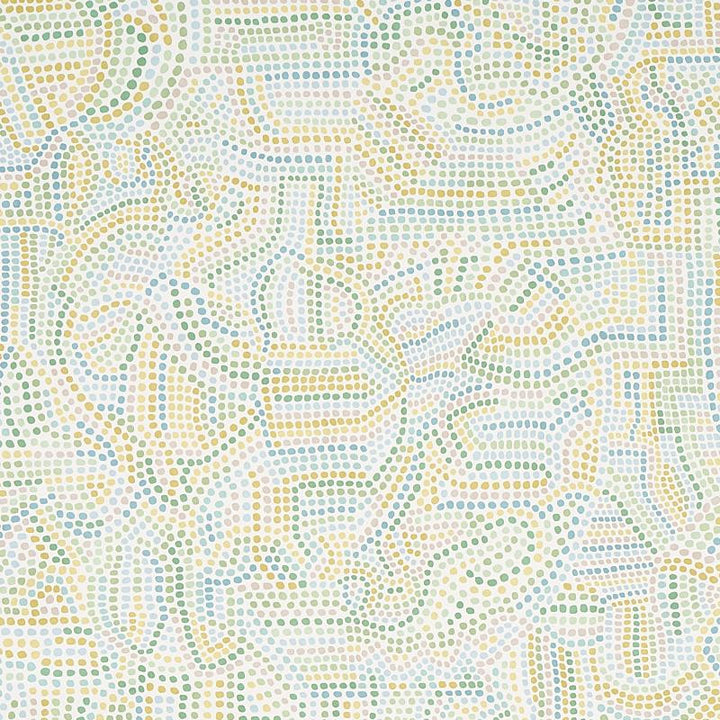 Galina Citron 5012021 by Schumacher Designer Wallpaper Bohemia 54.0" - Swanky Fabrics -