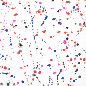 Ink Splash Red & Blue 5012180 by Schumacher Designer Wallpaper