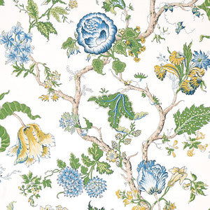 Josephine Blue 5012010 by Schumacher Designer Wallpaper