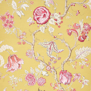 Josephine Ochre 5012011 by Schumacher Designer Wallpaper