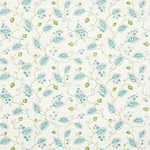 Maryam Vine Peacock 5011600 by Schumacher Designer Wallpaper