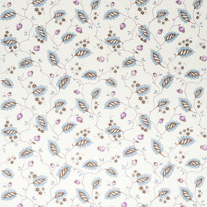 Maryam Vine Sky & Plum 5011601 by Schumacher Designer Wallpaper