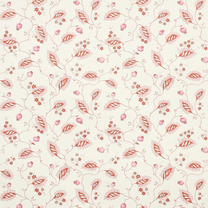 Maryam Vine Pink & Red 5011602 by Schumacher Designer Wallpaper Jacaranda 13.5" - Swanky Fabrics -