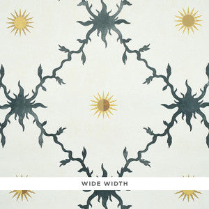Palladio Trellis Black 5011372 by Schumacher Designer Wallpaper