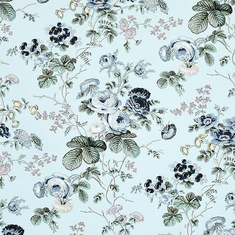 Salisbury Celadon 5012060 by Schumacher Designer Wallpaper Signature Schumacher 18.0" - Swanky Fabrics -