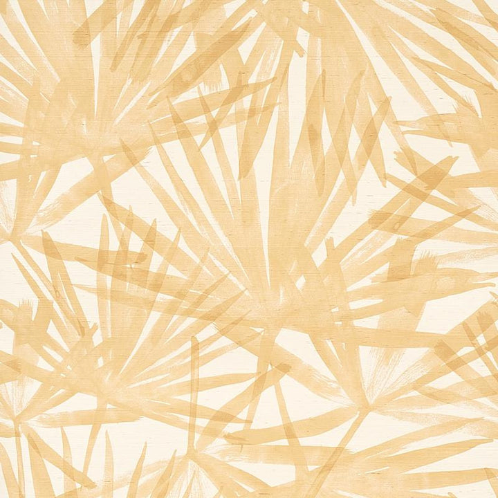 Sunlit Palm Sisal Wheat 5012041 by Schumacher Designer Wallpaper Natura 34.0" - Swanky Fabrics -